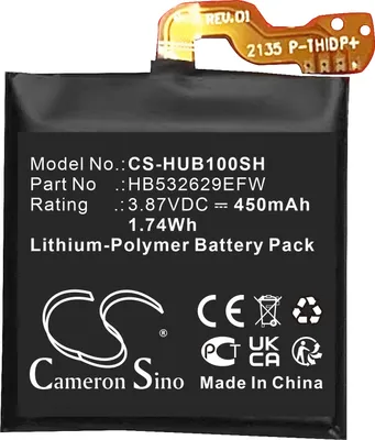 Zdjęcie produktu dla TECHTEK Bateria kompatybilny z [Huawei] MYL-B10, RUN-B19, Watch D, Watch GT 3 SE, Watch GT Runner zastępuje HB532629EFW