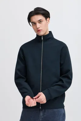 Produktbild von CASUAL FRIDAY CFSigurd Herren Sweatjacke Cardigan Jacke Sweater mit Reißverschluss Stehkragen leicht elastisch Regular fit