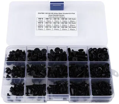 Productafbeelding van Schroeven Assortiment 440 Stuks - Zeskantschroeven