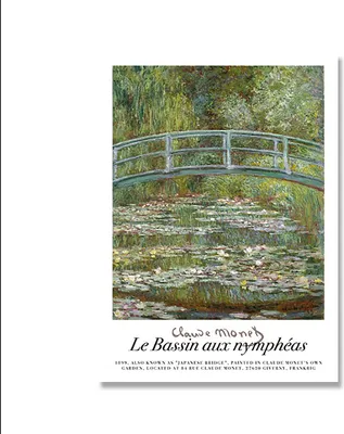 Produktbild von TPFLiving Kunstdruck LW-1710 (OHNE RAHMEN) Poster - Leinwand - Wandbild - Hochauflösender Giclée-Druck, langlebig und hochwertig - Claude Monet - Wasserlilien, Seerosen -  - Größe: 13x18cm
