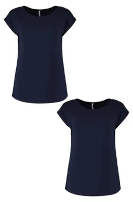 Produktbild von HaILYS Shirt 2er-Set Kurzarm mit Fledermausärmeln Größe: XS