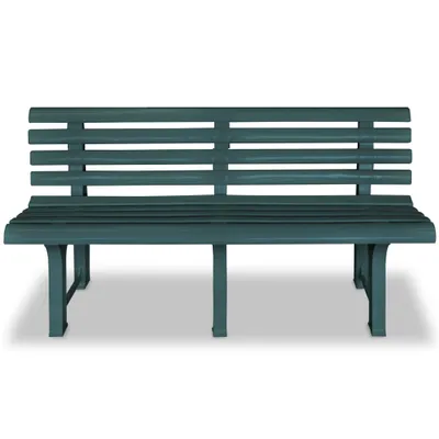 Produktbild von vidaXL Gartenbank 145,5 cm Kunststoff Grün