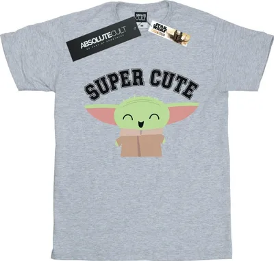 Produktbild von Star Wars - "The Mandalorian Super Cute" T-Shirt für Herren BI47235 (5XL) (Grau)