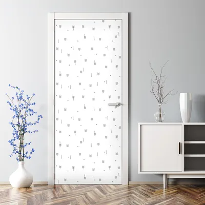 Produktbild von Dekorative Türtapete selbstklebend Klebefolie Türposter Türaufkleber Retro Kreise 70 x 200 cm