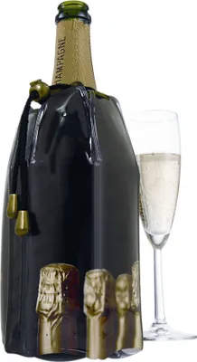Image de Vacu Vin 3885460 Manteau réfrigérant pour champagne Bottles, noir