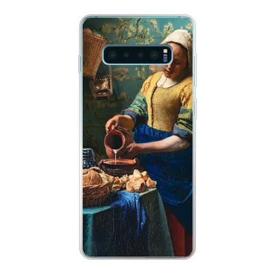 Produktbild von MuchoWow® Handyhülle Schutzhülle Hülle für Samsung Galaxy S10 Lite Milchmädchen - Mandelblüte - Alte Meister Silikon Softcase Handy Hülle - Schutz