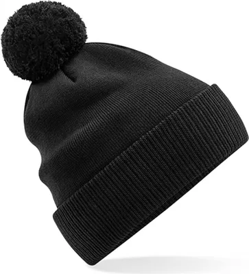 Image de Beechfield B450N | Organic Coton Snowstar® Bonnet - 100% Coton - Couleur : Noir - Taille : One Size
