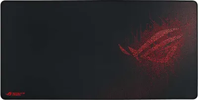 Obrázok produktu pre ASUS ROG Sheath, Čierna, Červená, Obrázok, Textília, Guma, Protisklzové nožičky, Herná podložka pod myš