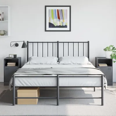 Obrázok produktu pre vidaXL Nočné stolíky 2 ks. Antracit 34,5x39x62 cm Oceľ