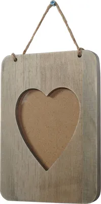 Produktbild von Famanu Bilderrahmen Set 5 Stück - Shabby Look, Holzrahmen, Herz