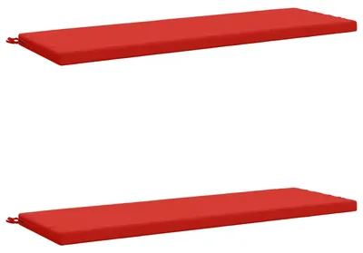 Imagen del producto de Cojines para bancos SOEST 2 uds. 100% Poliéster Rojo