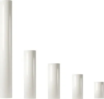 Produktbild von Ofenrohr Ø 110 mm 150 mm Stahlblech Pulverbeschichtet weiß speziell für Gas
