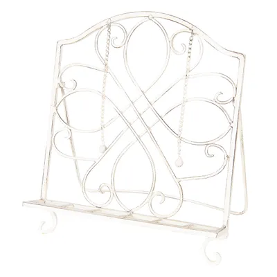 Immagine prodotto di Clayre & Eef Supporto per libri di cucina 31x23x34 cm Ferro bianco