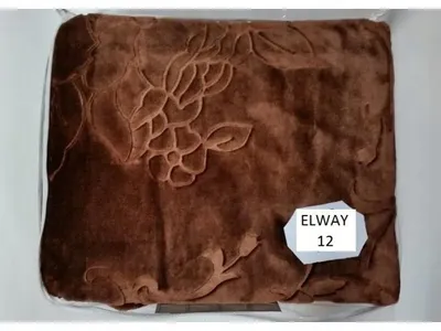 Produktbild von Elway Kuscheldecke "Gruby Tłoczony" Braun 200x240 cm