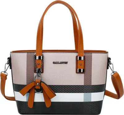 Image de Gallantry, sac fourre-tout femme avec nœud décoratif, marron