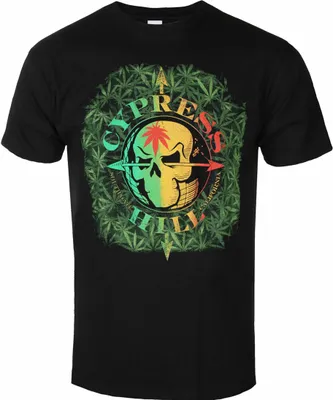 Imagen del producto de Camiseta uni para hombre/mujer de Cypress Hill, diseño "South Gate", modelo RO8180 (talla L), color negro