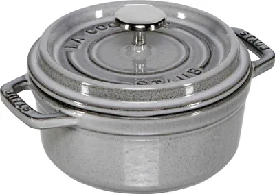 Produktbild von Staub Cocotte 12cm rund Graphit-grau, Gusseisen