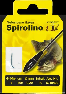 Produktbild von FTM Haken gebunden Sbirolino 200cm - 10 Forellenhaken, Hakengröße/Schnurdurchmesser:Gr. 4 / 0.20mm