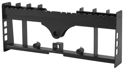 Produktbild von VEVOR Skid Steer Palettenrahmen, 1814 kg Tragfähigkeit, 115 cm Palettengabelrahmen-Anbau mit 50,8 mm Anhängerkupplung & Speerhülsen, geeignet für Lader Traktoren Schnellwechselmontage, nur Rahmen, Universal, Ohne Sicherheitsblende