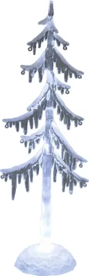Produktbild von Dekobaum gefrostet mit Licht, Acryl batteriebetrieben ca. 25 cm