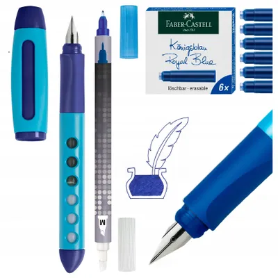 Produktbild von FABER-CASTELL Scribolino Füllfederhalter Set Linkshänder