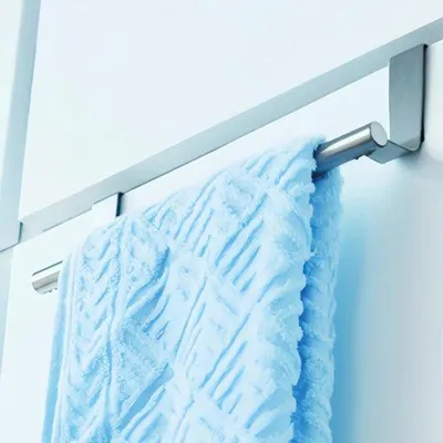 Produktbild von Edelstahlhandtuchhalter 36 cm für Tür und Theke