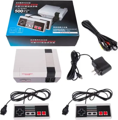 Produktbild von Classic Retro Game Console Professional System mit 2 Controllern eingebaut 500 TV Video US-Vorschriften