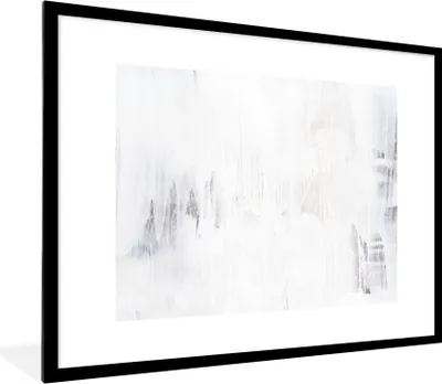 Produktbild von MuchoWow® Gerahmtes Poster Acrylfarbe - Entwurf 80x60 cm - Poster mit Schwarzem Bilderrahmen Wandposter Rahmen Foto Bilder - Schlafzimmer-Dekorationen - Fotoposter