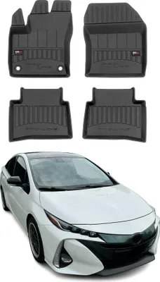 Image de OMAC Tapis de sol en caoutchouc pour Toyota Prius PHV Prime 2015-23 Noir Premium