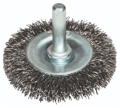 Image de Bosch 2609256526 Brosse à disque Ø 50 mm fil d'acier Ø de la tige 6 mm 1 pce