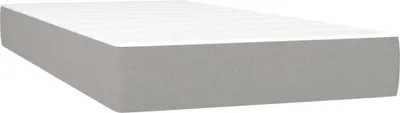 Produktbild von vidaXL Taschenfederkernmatratze Mittel Hellgrau 90x190x20 cm Stoff