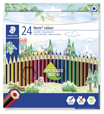 Zdjęcie produktu dla Staedtler Noris colour 185, Miękki, Wielobarwny, 24 szt.
