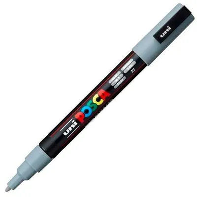 Produktbild von POSCA - POSCA PC3M F GRAU | 1 Stück | 6 Stück