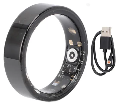 Immagine prodotto di Smart Health Ring, contapassi resistente all'acqua, con diverse modalità di monitoraggio dell'attività fisica, fitness tracker wireless per uomo e donna, colore nero, taglia 11