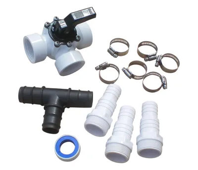 Produktbild von Solarweiche Bypass für Pool mit 38 mm Schlauch. 3-Wege-Ventil zur Steuerung zwischen Filterpumpe und Solaranlage.
