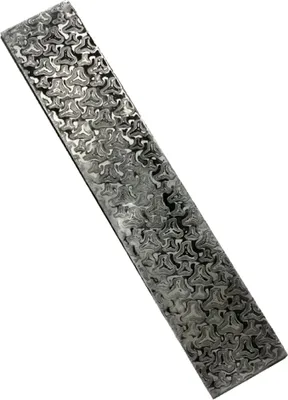 Image de Billette d'acier damassé - Coupeuse en acier à motifs, matériel de bricolage forgé pour les bricoleurs