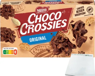 Produktbild von Nestle Choco Crossies Classic (150g Packung) + usy Block