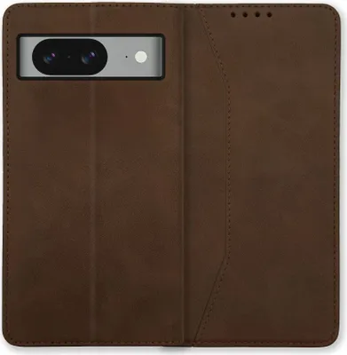 Produktbild von Bookstyle 'Premium' Schutzhülle Klapphülle Schutztasche Etui Cover für Google Pixel 8 - Braun