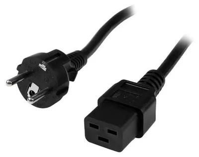 Zdjęcie produktu dla Kabel Zasilający Manhattan Iec320 Schuko / C19 16A 2,5M Czarny