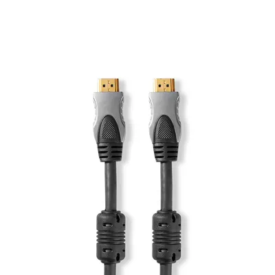 Produktbild von Nedis High Speed ​​HDMI ™ Kabel mit Ethernet | HDMI™ Stecker | HDMI™ Stecker | 4K@30Hz | 10.2 Gbps | 10.0 m | rund | PVC | Schwarz | Box NE550704360