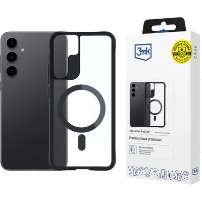 Produktbild von 3MK Satin Armor MagCase, Cover, Apple, Galaxy S24+, 17 cm (6.7"), Schwarz, Transparent