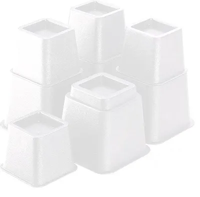 Obrázok produktu pre JustValue Sada podložiek pod nábytok Biela – 8/13/20 cm – Max. 600 kg – ABS – 8-dielna