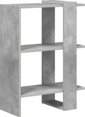 Immagine prodotto di vidaXL Libreria a 2 ripiani, 52 x 25 x 71,5 cm, materiale composito in legno, colore grigio cemento