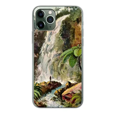 Produktbild von MuchoWow® Handyhülle Schutzhülle Hülle für iPhone 11 Pro Wasserfall - Kunst - Alte Meister Silikon Softcase Handy Hülle - Handy