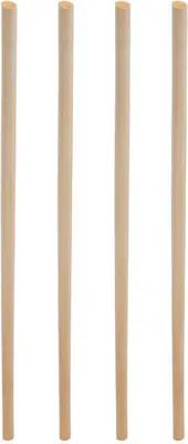 Produktbild von 200x Trinkhalme aus Stroh natur Ø3-5mm 21cm