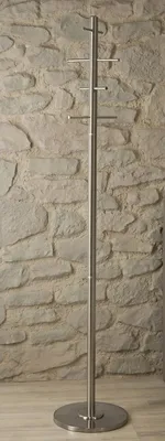 Produktbild von Kleiderständer Edelstahl matt Garderobenständer 183cm