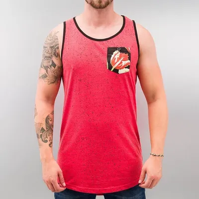Image de Débardeur Just Rhyse Flower pour hommes - Mélange rouge - L