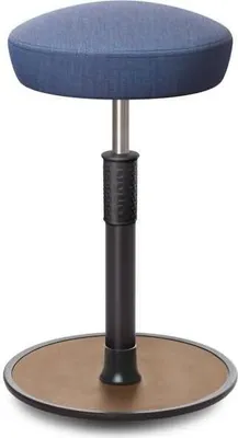 Produktbild von Sitz- Stehhocker Free Tall Hutsitz kvadrat Remix Jeans schwarz /Natur.
