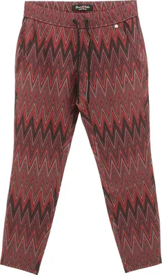 Produktbild von 30852 Buena Vista, Jogg Pants 7/8,  7/8 Damen Jeans Hose, Jersey, rot schwarz print, S