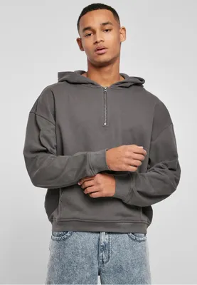 Produktbild von Urban Classics Herren Kapuzenpullover Boxy Zip Hoody